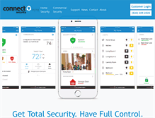 Tablet Screenshot of connectsecurity.com